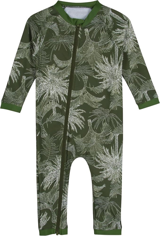 SwimZip Boys' Long-Sleeve UPF 50+ Swimsuit for Baby, Toddler, & Little Boys