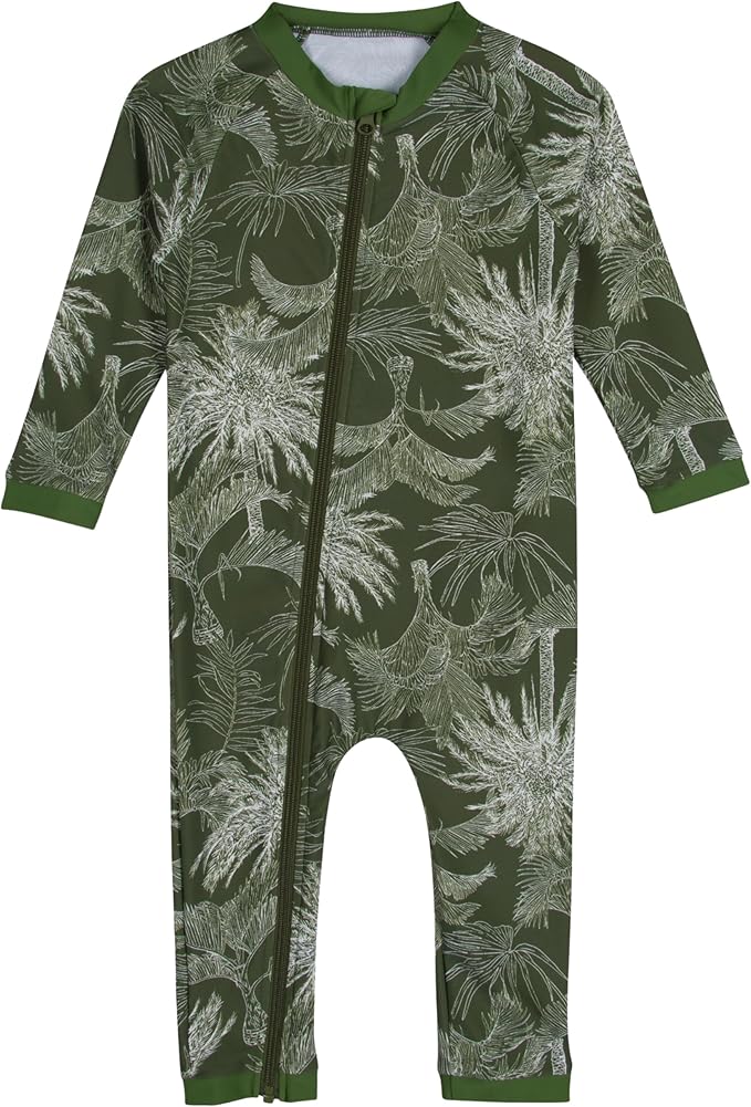 SwimZip Boys' Long-Sleeve UPF 50+ Swimsuit for Baby, Toddler, & Little Boys