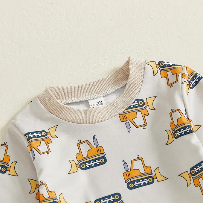 CIYCUIT Toddler Baby Boy Clothes Long Sleeve Sweatshirt Pants Set Fall Winter Outfits