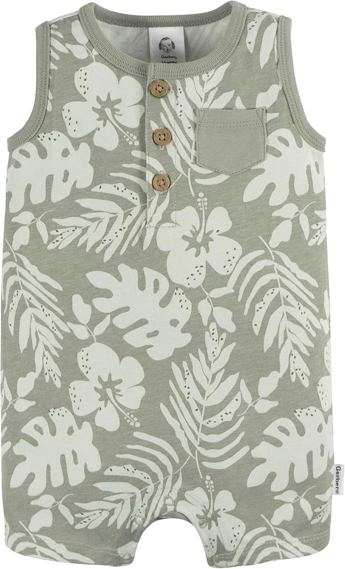 Gerber baby-boys Short Leg and Long Leg Romper Set