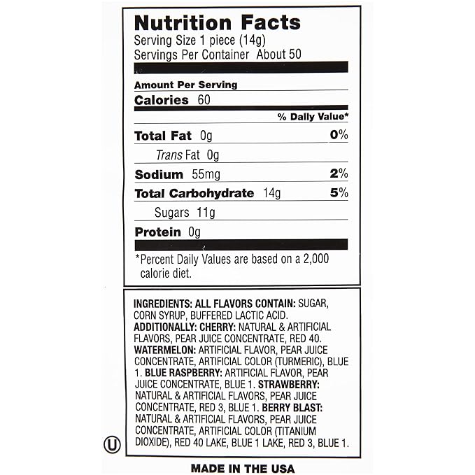 Ring Pop Lollipops - Bulk Candy Individually Wrapped Suckers Variety Party Pack- 50 Count w/ Assorted Flavors - Hard Candy for Party Favors, Kids & Goodie Bags