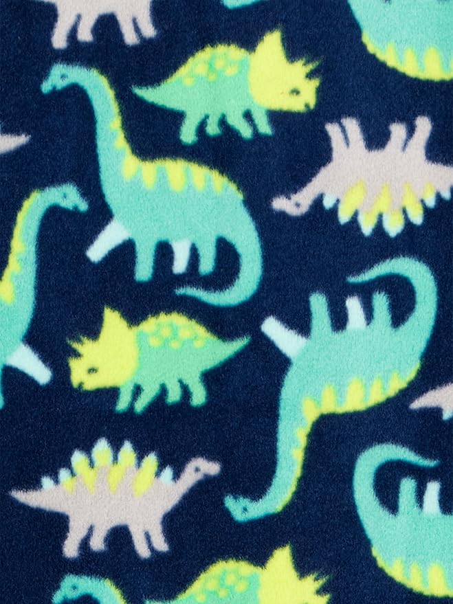 Simple Joys by Carter's Toddlers and Baby Boys' Loose-Fit Flame Resistant Fleece Footed Pajamas, Pack of 3