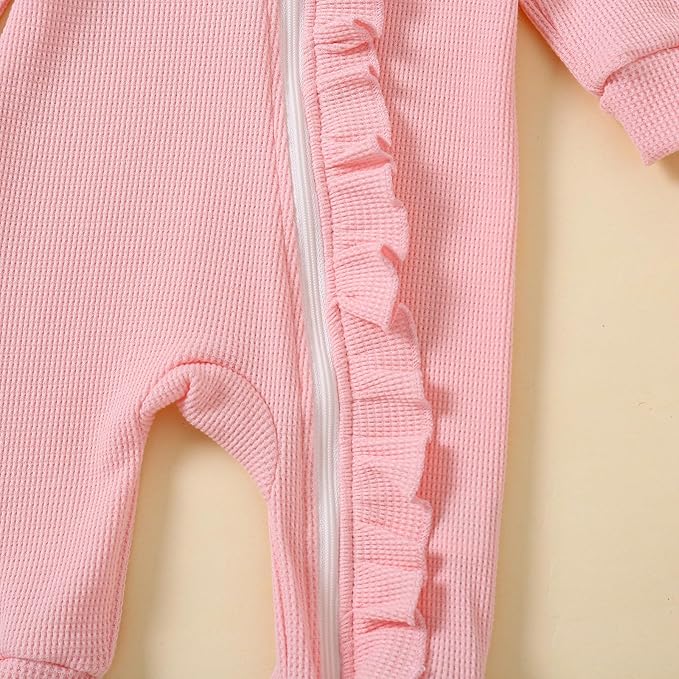 Cute Floral Floral Print Long Sleeve Infant Newborn Baby Girl Clothes Baby Girl Jumpsuit