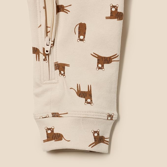 Amazon Essentials unisex-baby Cotton Zip-Front Footless Sleepsuit