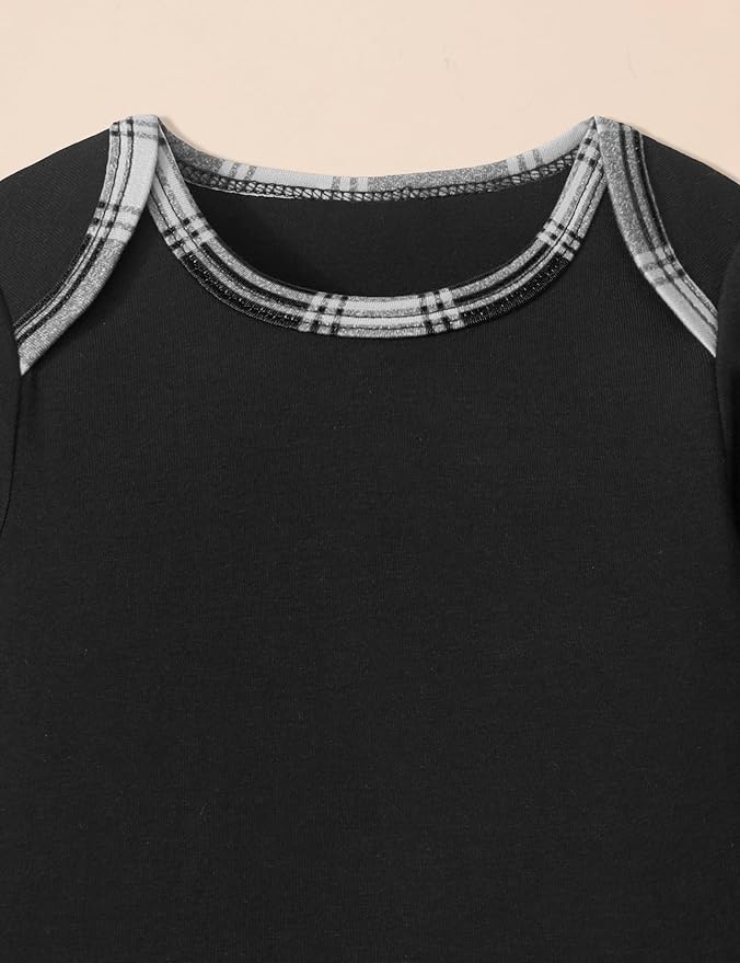 Baby Boy Clothes Long Sleeve Animal Plaid Romper + Overalls Infant Boy Clothes 2PCS Fall Winter Outfits