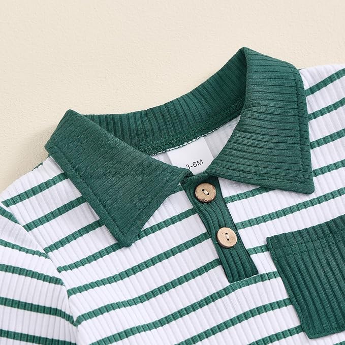 Newborn Baby Boy Girl Clothes Ribbed Knitted Long Sleeve Romper Pants Solid Cotton Infant Fall Winter Outfits 2Pcs