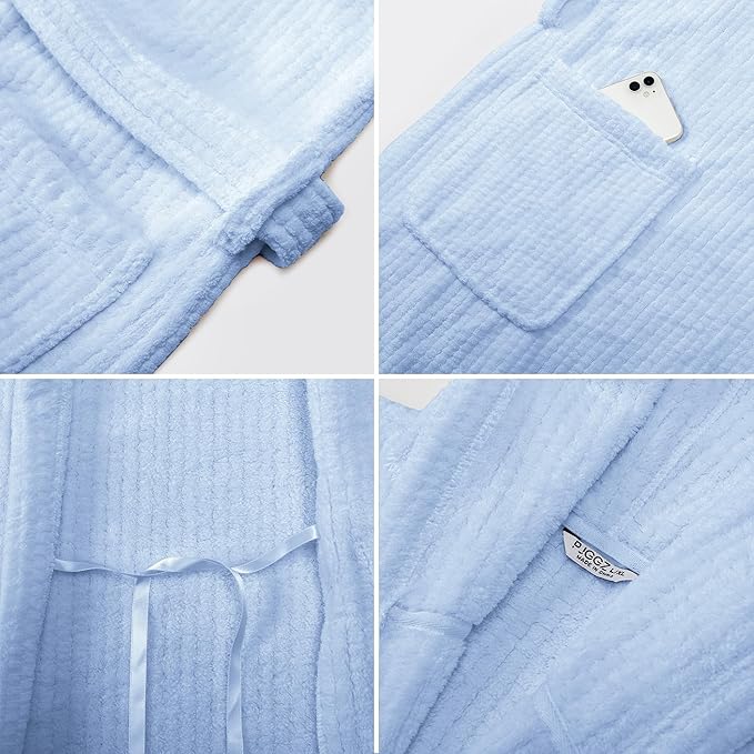 Hooded Bathrobes for Women, Soft Long Towel Robes for Women - Quick Dry yet Warm