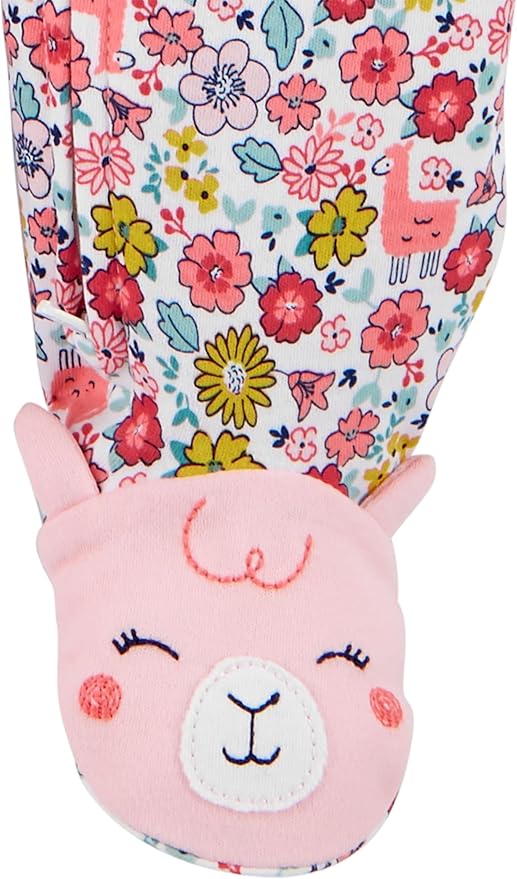 Simple Joys by Carter's Baby Girls' Cotton Footed Sleep and Play, Pack of 2