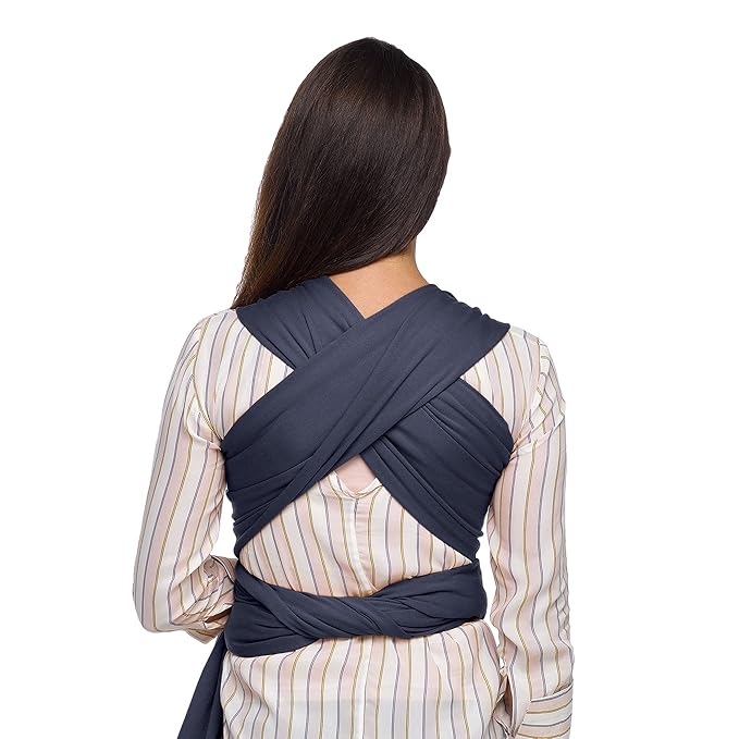 Moby Baby Wrap Carrier Classic for Newborns to Toddlers (8-33lbs), Infant Sling Carrier, Lightweight & Hands Free Design, Adjustable for All Body Types (Deep Sea)