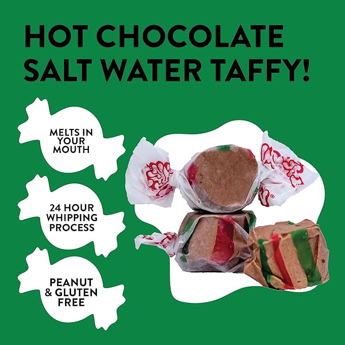 Taffy Town Saltwater Taffy, Hot Chocolate, 2.5Lb