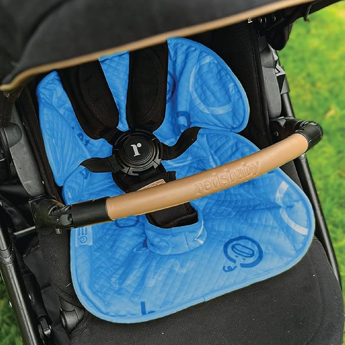 Blue Piddle Pad 2-Pack – Waterproof Car Seat & Stroller Protector for Potty Training Toddlers & Babies, Machine Washable, Anti-Slip Backing, Universal Fit