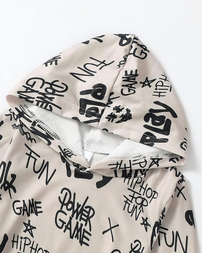 NZRVAWS Baby Boy Clothes Toddler Boy Outfit 2 3 4T 6 12 18 24 Month Fall Winter Hoodie Ripped Jeans Clothing