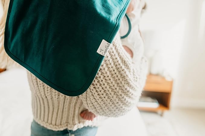 Copper Pearl Baby Burp Cloth Large 21''x10'' Size Premium Absorbent Triple Layer 3-Pack Gift Set “Blaze