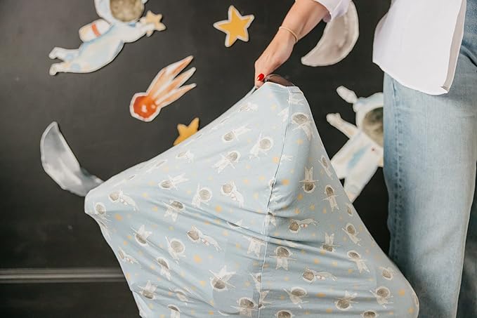 Copper Pearl Multi-Use Cover: Car Seat Covers, Nursing Cover, and Stroller Cover for Sun - Stretchy Fabric, All-Season Use, Stylish Designs, Easy Access for Moms - Neil