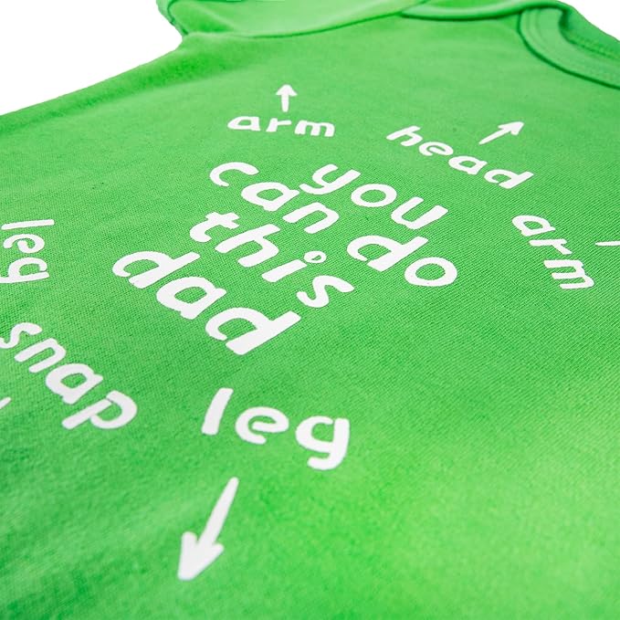 Cnins Funny Baby Bodysuit & Daddy Matching Cotton Outfit for Wild One 1st Birthday, Unisex Newborn Infant Clothes 0-24M