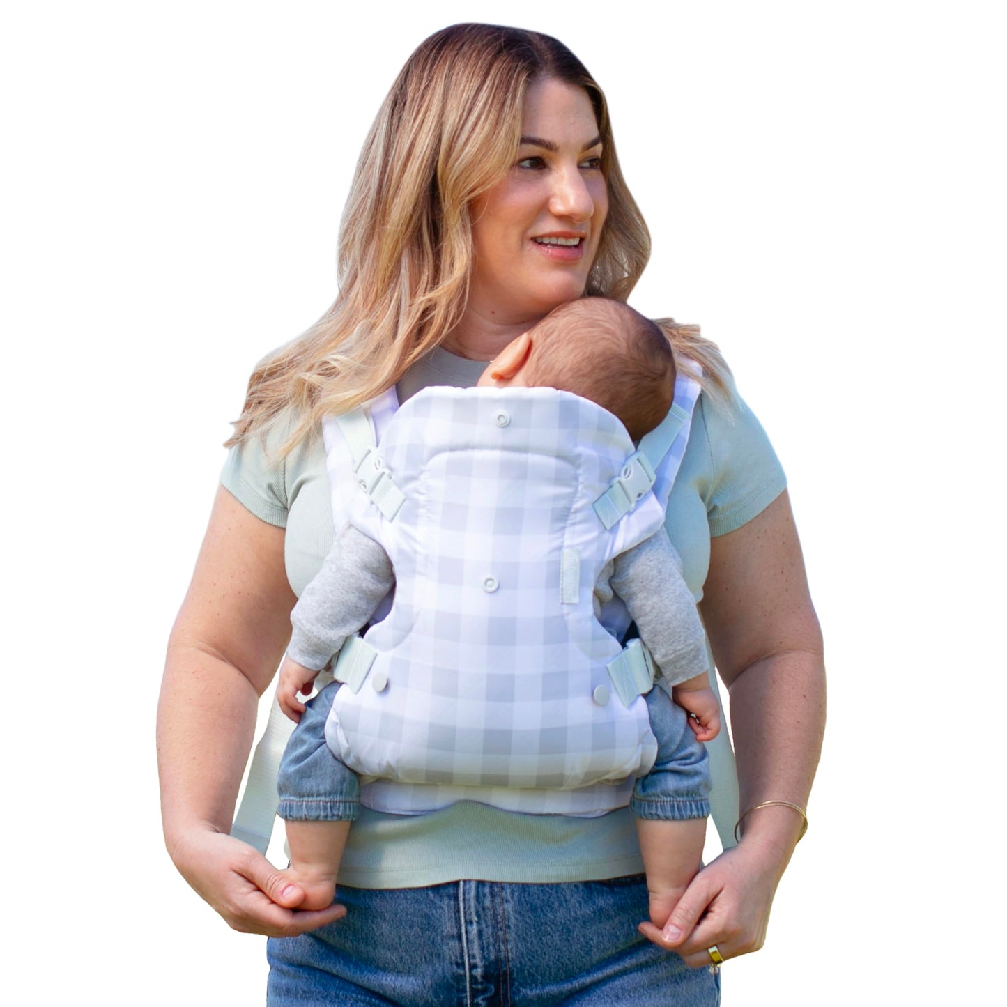 Infantino Flip 4-in-1 Convertible Baby Carrier, Adjustable, Ergonomic Babywearing, Registry Essential, Baby Carrier for Newborn to Toddler, Gray