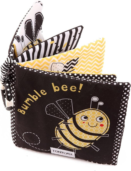 MALOMME Quiet Book, Soft Books for Babies First Book Crinkle Cloth Baby Books for Infants Babies Kids Toddler Fabric Baby's First Soft Activity Books Early Educational Baby Toys Baby Gift