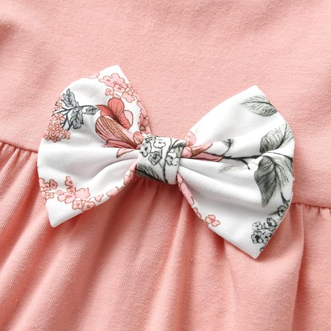 3PCS Baby Girl Clothes Ruffle Floral Shirt Tops Pants Headband Outfit Sets