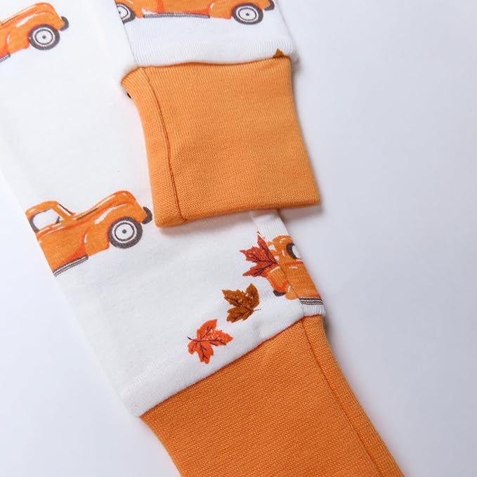 HonestBaby unisex-baby Celebration 2-piece Pajamas Sleepwear Pjs 100% Organic Cotton for Baby, Toddler, Kids