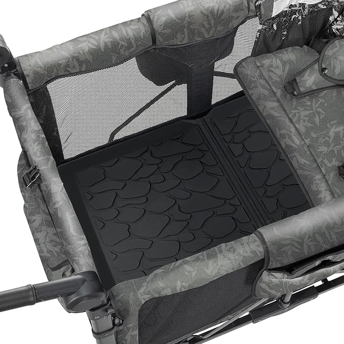 All Weather Mat for Wonderfold W4 Series, Myvikcar 33.5x20.5 Inch Wagon Floor Insert,Easy Clean Protector Pad with Two Hooks