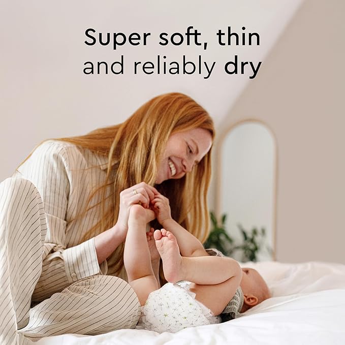 Baby Diapers - Size 7 (33+ lbs), Half-Monthly Supply (51 Count), Leak Protection, Skin-Friendly, Ultrasoft, Perfume- & Chlorine-Free, Hypoallergenic, Dermatologist Tested, Oeko-TEX®