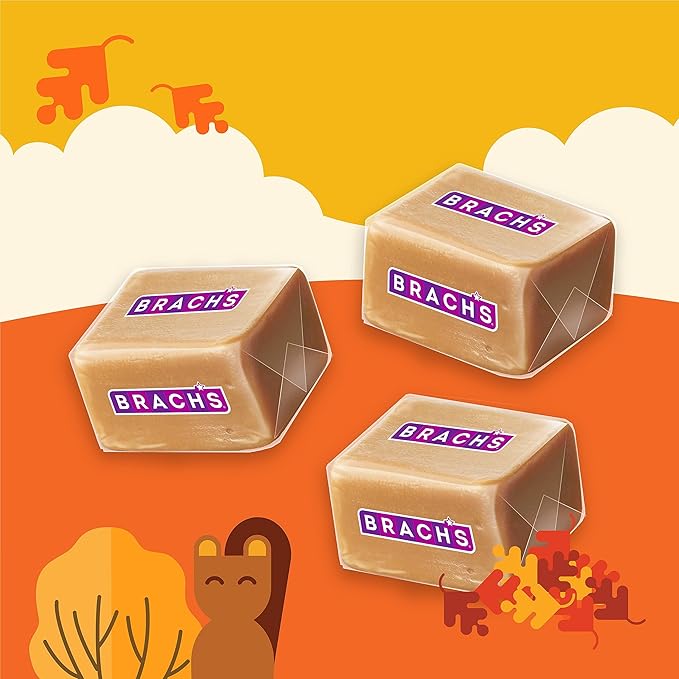 Brach's Milk Maid Caramels, Halloween Candy, 10 oz Bag (Pack of 3)