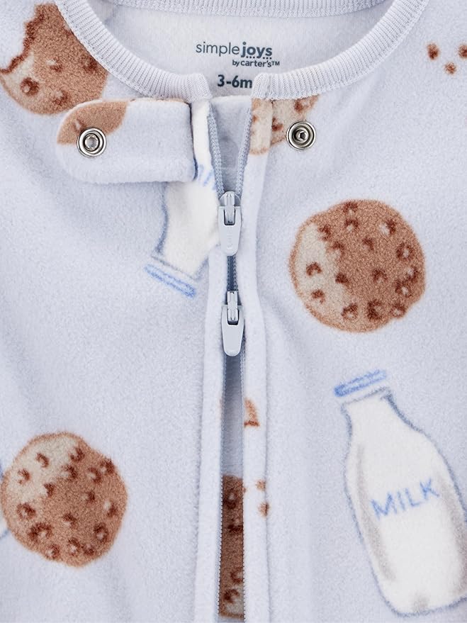 Simple Joys by Carter's baby-boys 2-pack Fleece Footed Sleep and PlayBaby and Toddler Sleepers