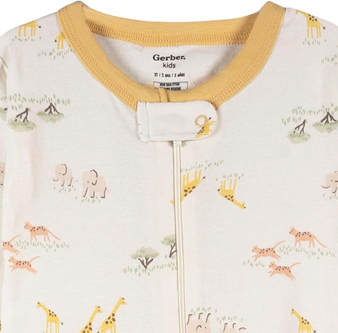 Gerber Unisex-Baby 2-Pack Footed Pajamas