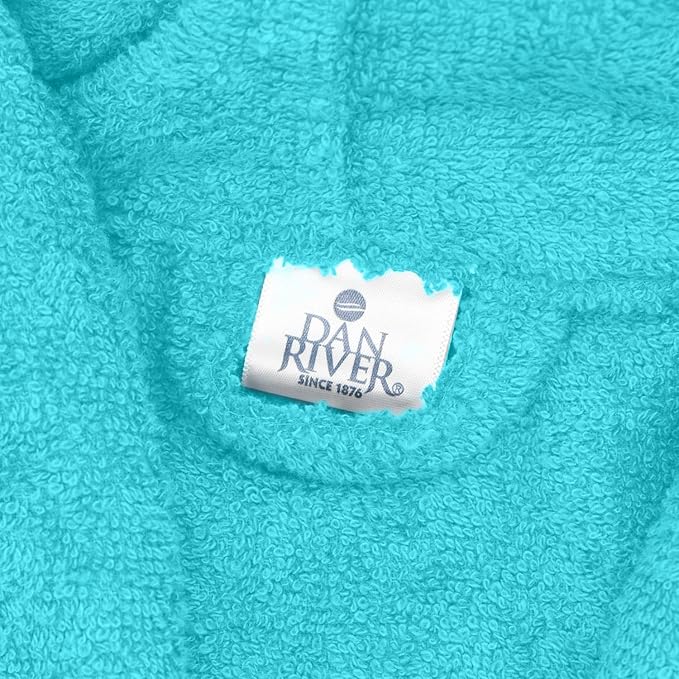 DAN RIVER Premium Cotton Terry Robes for Women and Men, Ultra Soft bathrobe with Adjustable Waist Belt and Pockets Pack of 1