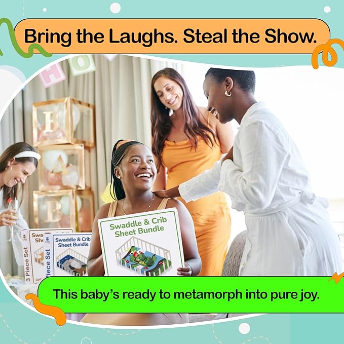 Cuddle Club Newborn Swaddle Gift Set – Includes Swaddle Blanket, Hat & Crib Sheet in Fun Styles – For Baby Boys & Girls