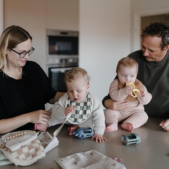 mushie Silicone Baby No-Drop Cactus Teether Toy