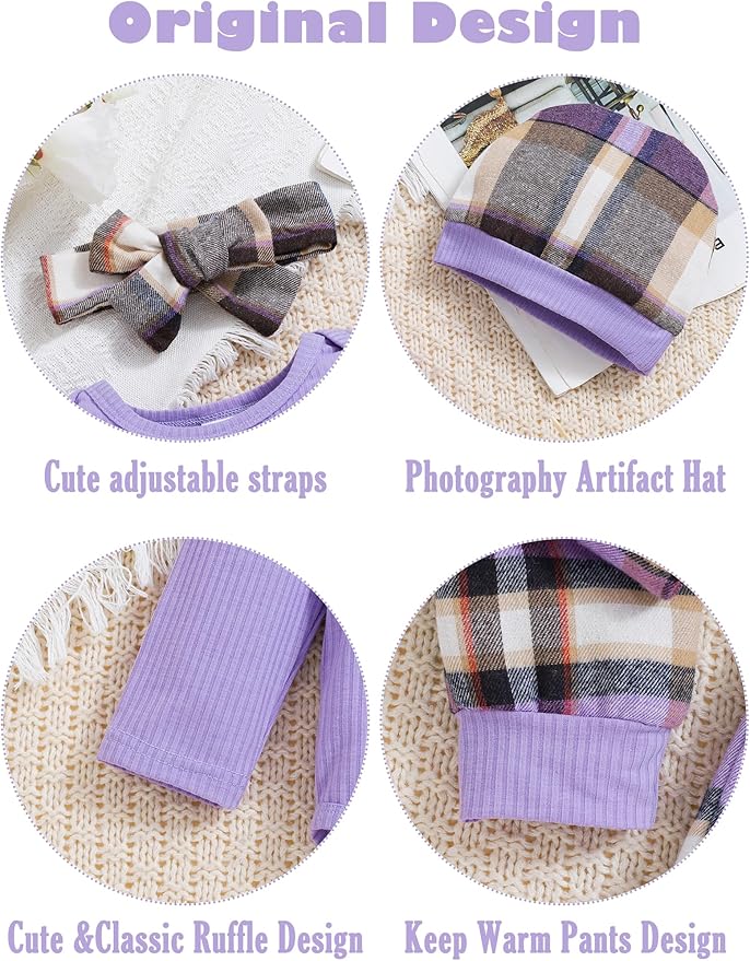 Baby Girl Clothes Newborn Infant Outfits Cute Summer Clothes Spring Romper Set+Hat+Headband