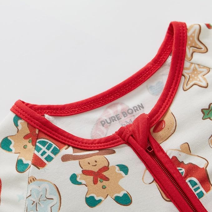 pureborn Baby Boys Girls Sleeper Snug Fit Viscose from Bamboo Pajamas 0-24 Months