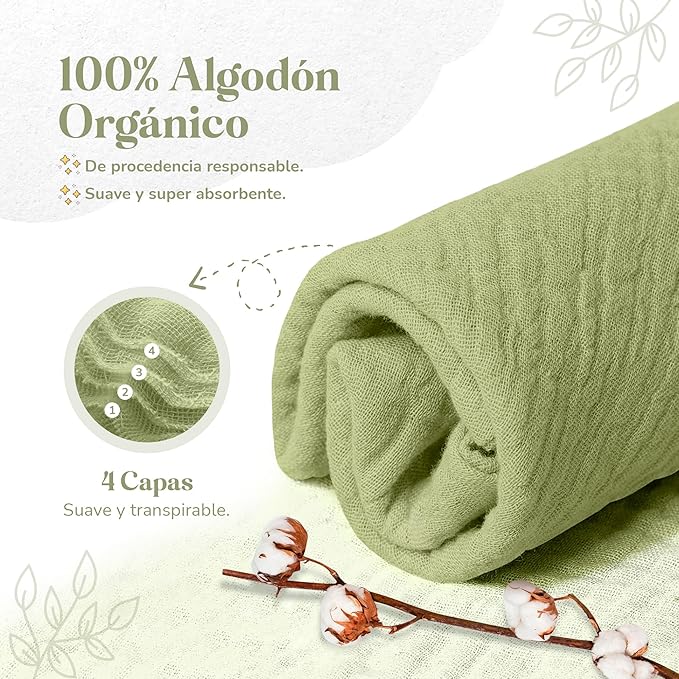Mikito Organic Cotton Baby Muslin Lovey Bunny - Oeko-TEX & GOTS Certified - Security Blanket & Perfect Loveys for Babies - Unisex New Baby Gift for Ultimate Comfort & Peaceful Dreams