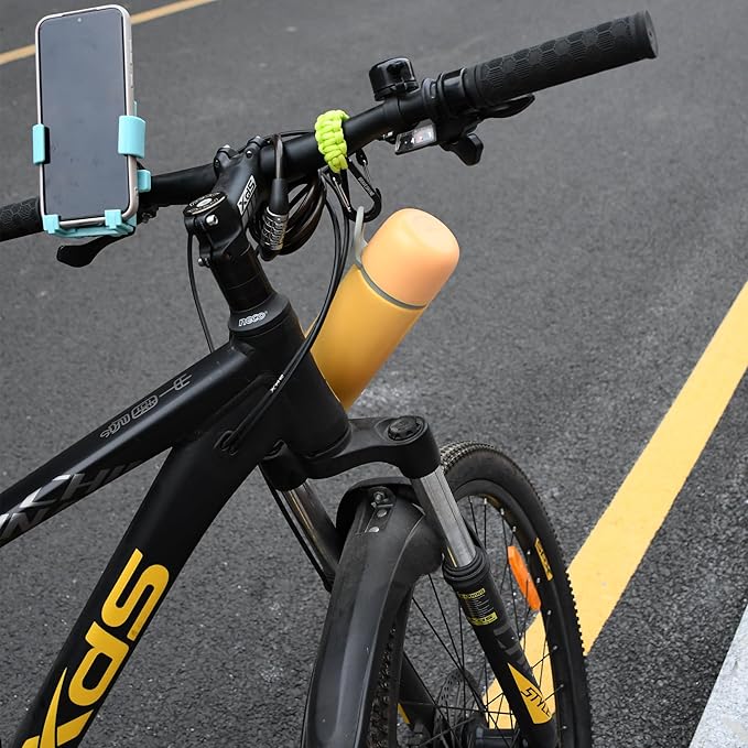 BRAVESHINE Paracord Keychain Carabiner Clip, D Ring Lanyard Hanger Stroller Hook for Water Bottle, Key, Backpacks, Men, Women