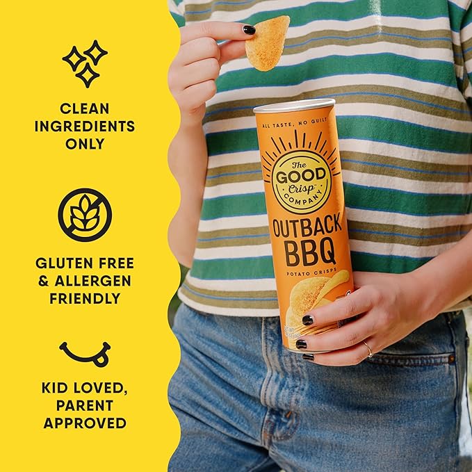 The Good Crisp Company, Potato Chips, 5.6 Ounce Canisters, Pack of 8 (Variety Pack)