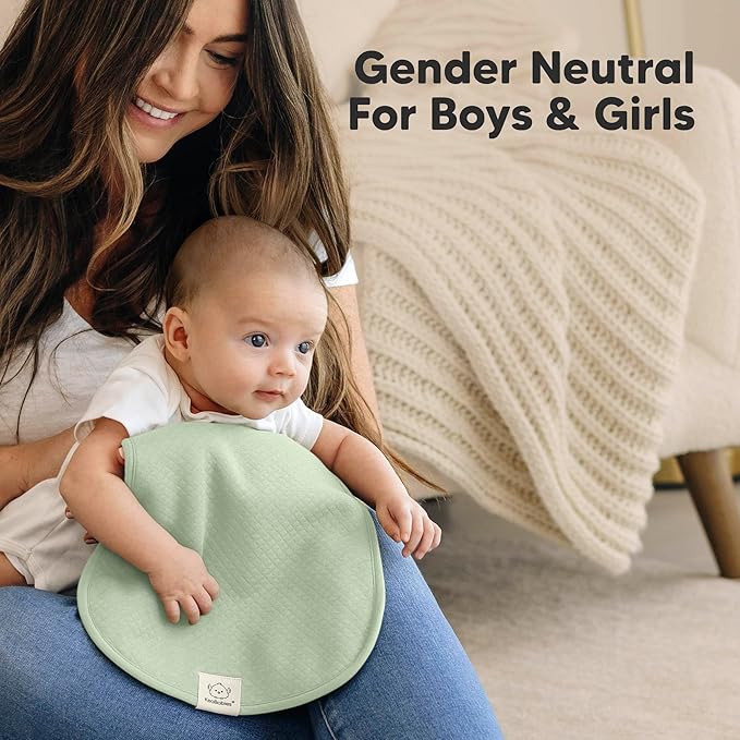 KeaBabies 5-Pack Organic Burp Cloths Baby Girl, Boy - Extra Large, Absorbent Baby Burp Cloths, Soft Burping Cloths for Babies, Newborn Burp Clothes, Cotton Burp Rags, Thick Burp Cloth(Dawn/Quin)