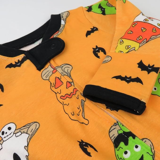 HonestBaby Baby Celebration Sleep & Play Footed One-Piece Pajama Sleeper 100% Organic Cotton