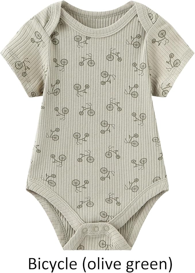 Baby Bodysuit Boy Girl Clothes Soft Newborn Infant Outfit Short Sleeve Romper