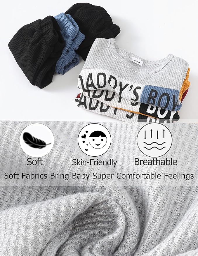 SUNNY PIGGY Baby Boy Clothes Newborn Infant Boys Outfits Romper Hat Pants 3PC Set 0-3 3-6 6-12 12-18 Month Clothing Gift