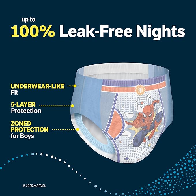 Goodnites Boys' Nighttime Bedwetting Underwear, Size Extra Small (28-43 lbs), 76 Ct (2 Packs of 38), Packaging May Vary