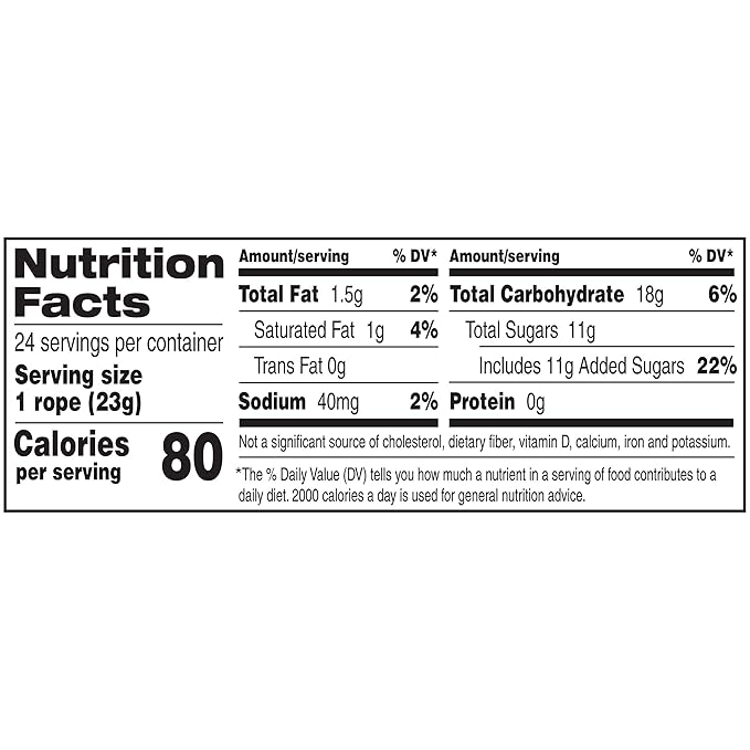 Laffy Taffy Rope Candy, Strawberry Flavor, 0.81 Ounce Ropes (Pack of 48)