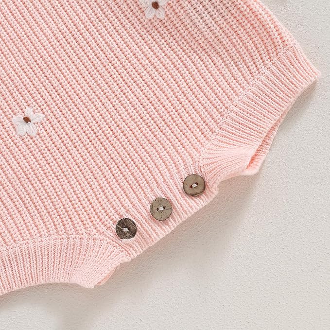 FYBITBO Baby Girl Boy Sweater Knit Oversized Pullover Sweatshirt Romper Onesie Warm Fall Winter Clothes Outfit Newborn