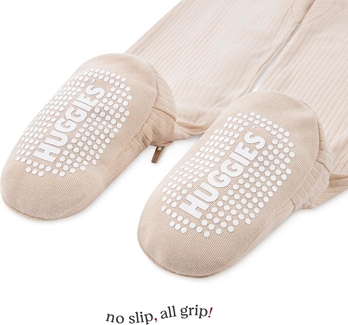 HUGGIES unisex-baby 3-pack Footed Coverall Pajamas