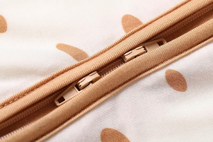 OPAWO Viscose from Bamboo Baby Pajamas Girl 2pack Mittens Cuff 2 Way Zipper Soft Footless Sleeper Baby Boy One-Piece Romper