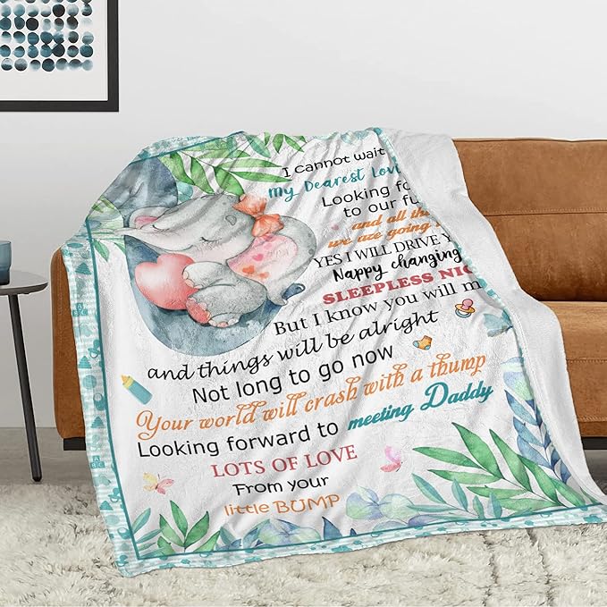 Xutapy New Dad Gifts for Men Blanket 60’’x50’’, Baby Announcement Gifts, First Time Daddy Gifts, Best Gifts for New Dads to be, Gender Reveal Gifts, Soon to be Father Blanket