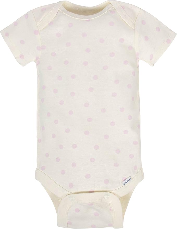 Gerber baby-girls 8-pack Short Sleeve Onesies Bodysuits