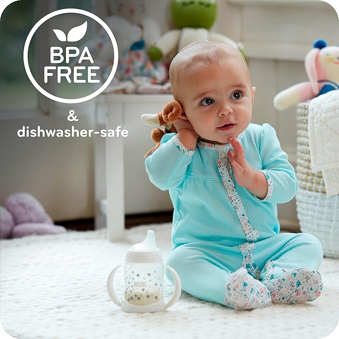 NUK Small Learner Tritan Cup, 5 oz, 6+ Months – BPA Free, Spill Proof Sippy Cup