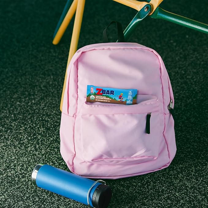 CLIF Kid Zbar - Chocolate Brownie - Soft Baked Whole Grain Snack Bars - USDA Organic - Non-GMO - Plant-Based - 1.27 oz. (18 Pack)