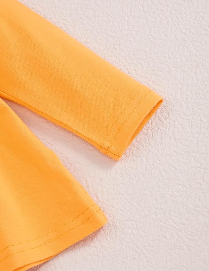 oklady Toddler Baby Girl Clothes Solid Color Ruffle Tops Floral Pants with Headband Fall Winter Cute Girl Outfits